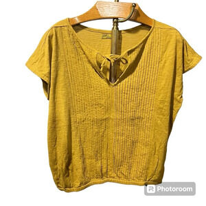 Prana Mustard Yellow Women's Top